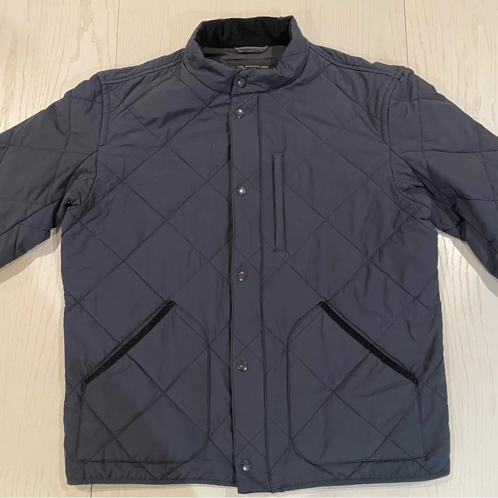 J. Crew Men's Sussex Quilted Jacket (Navy) - Size XL